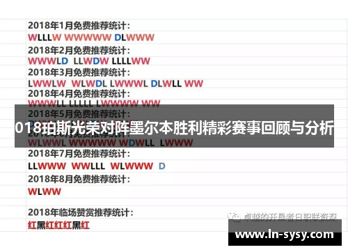 018珀斯光荣对阵墨尔本胜利精彩赛事回顾与分析